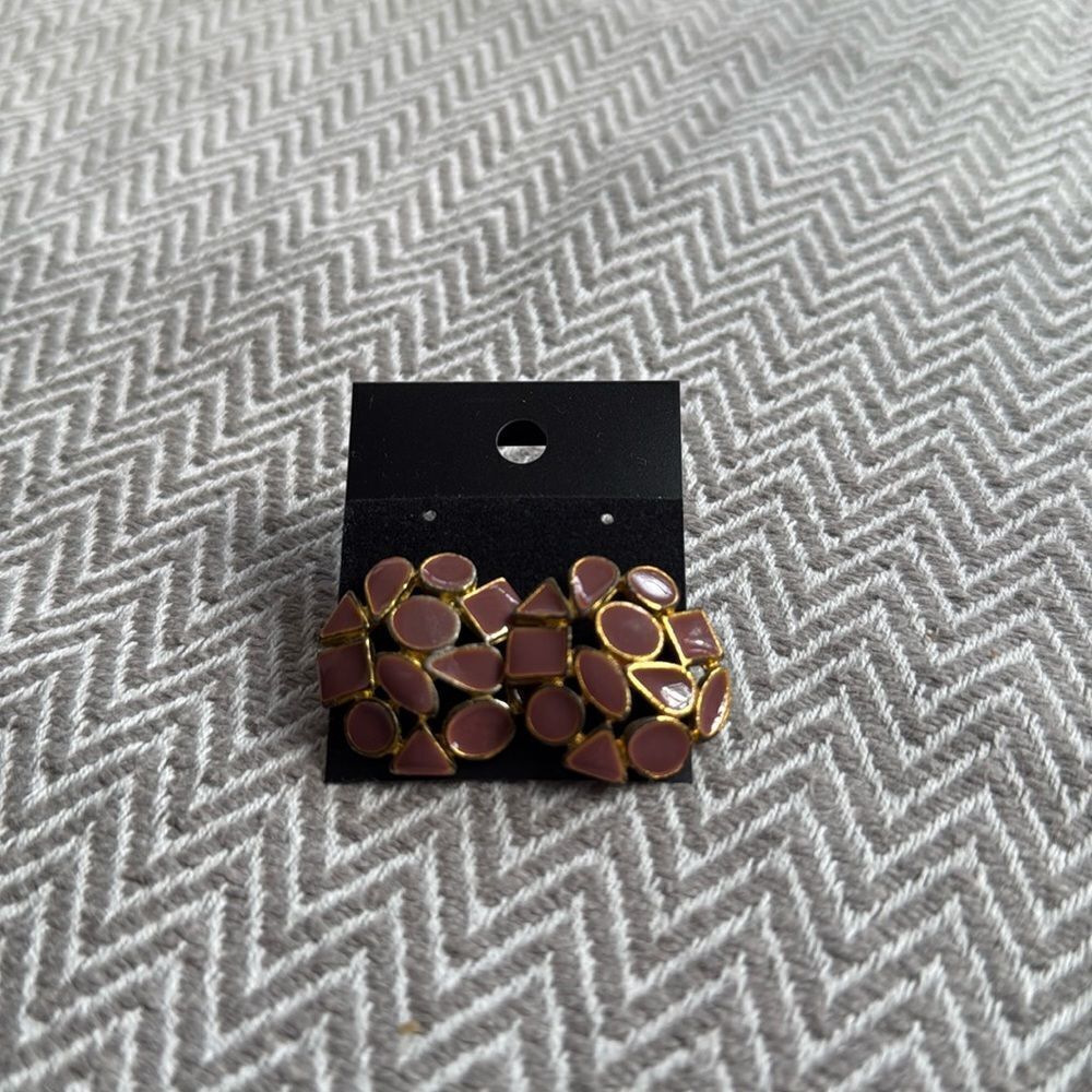 Vintage Flower Geometric Shape Earrings